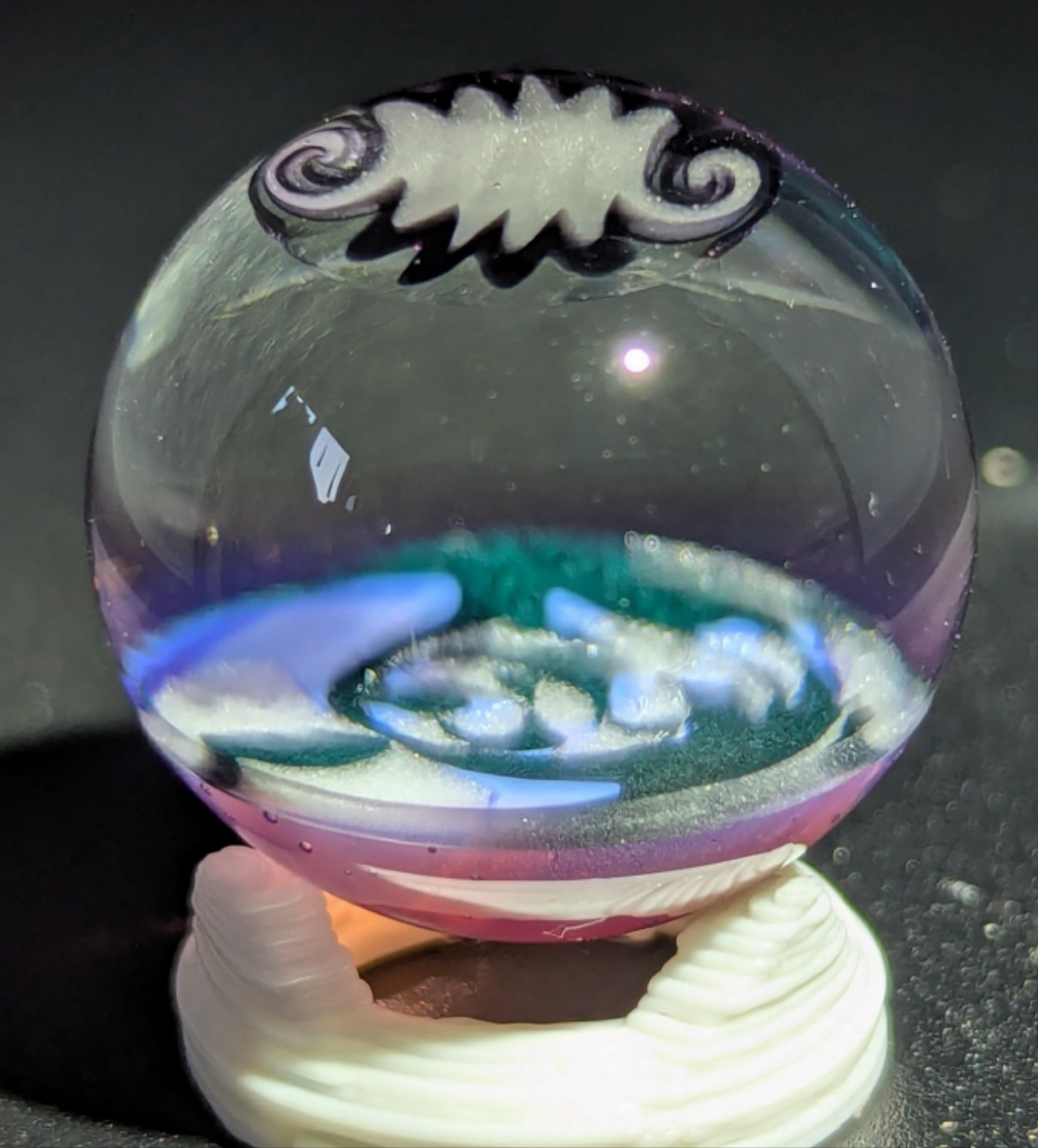 UV linework wigwag marble