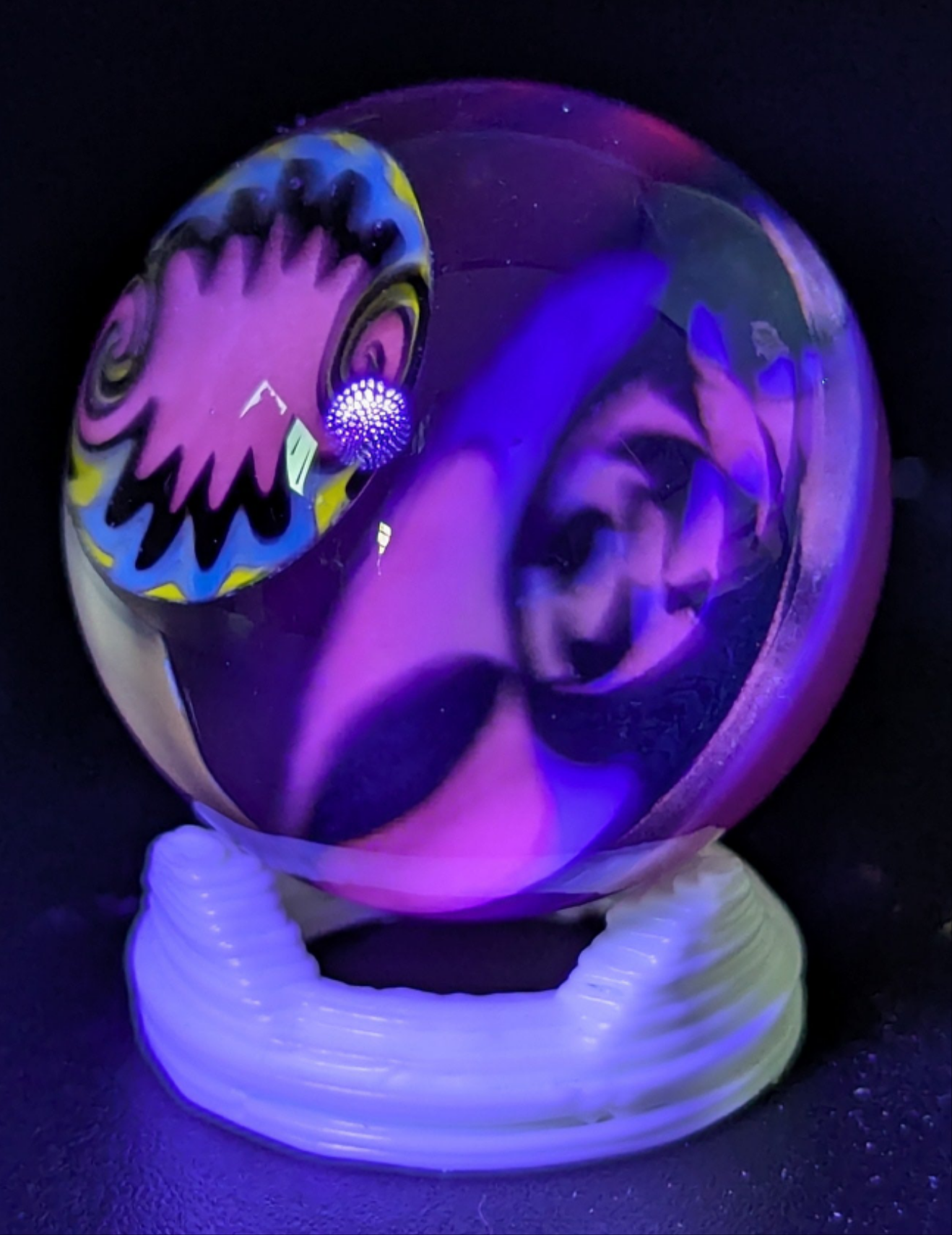 UV linework wigwag marble