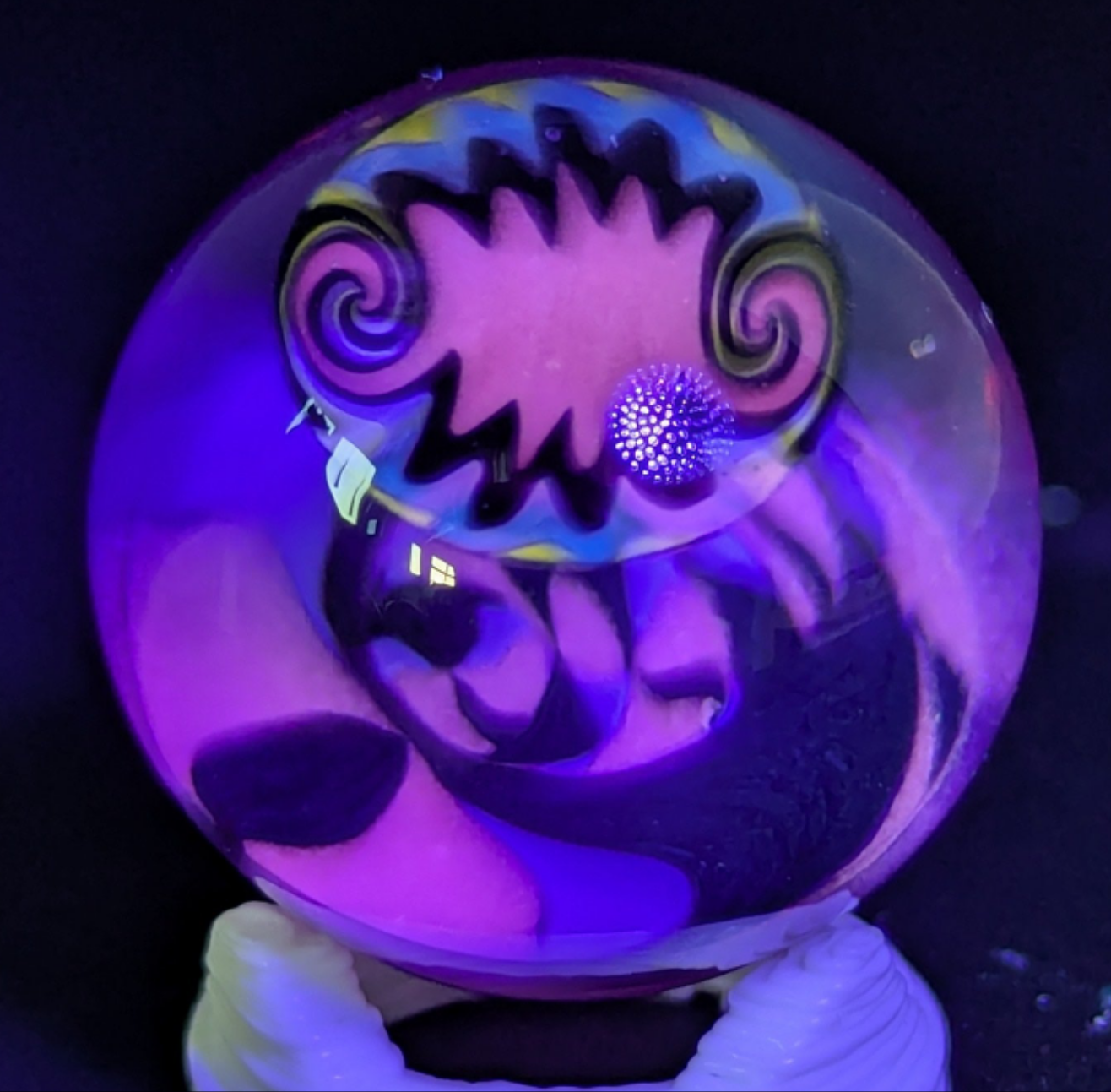 UV linework wigwag marble