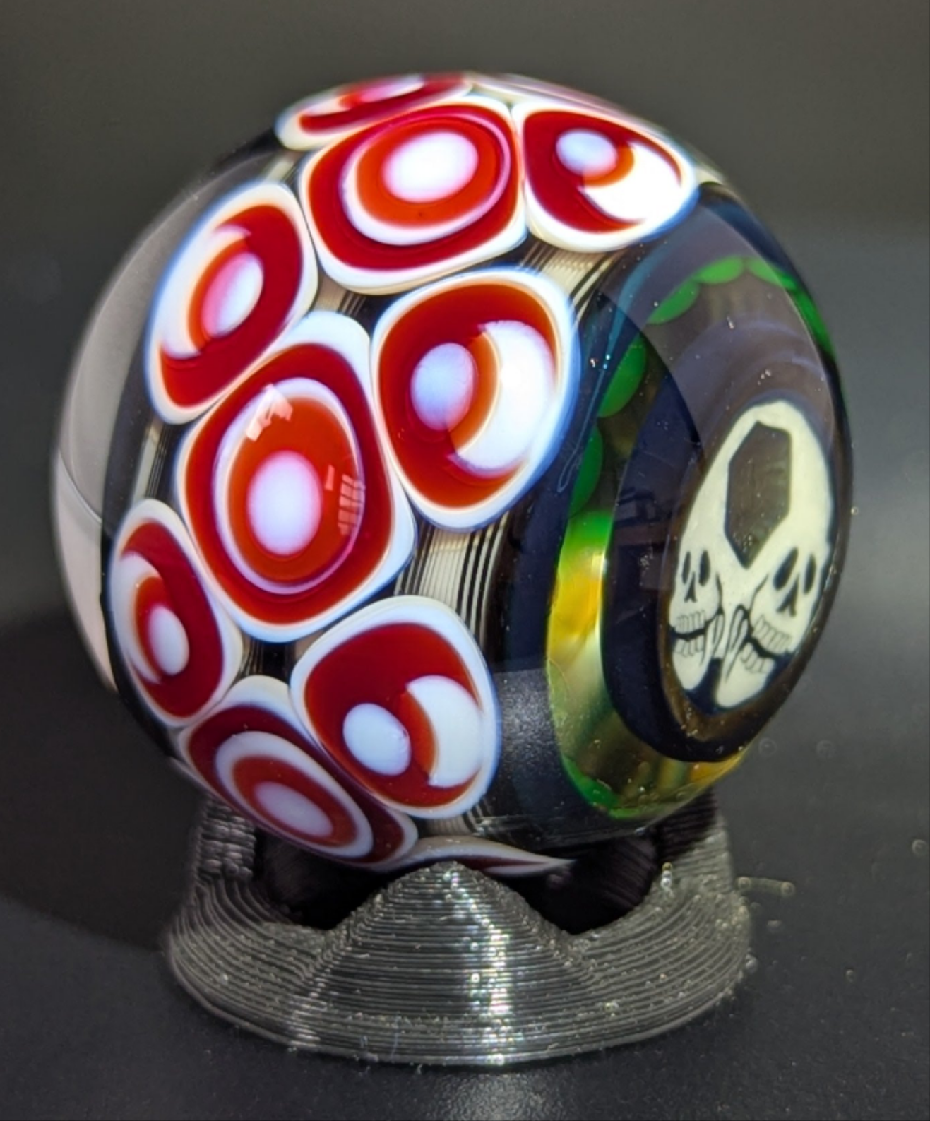 AKM UV Double skull Collab marble
