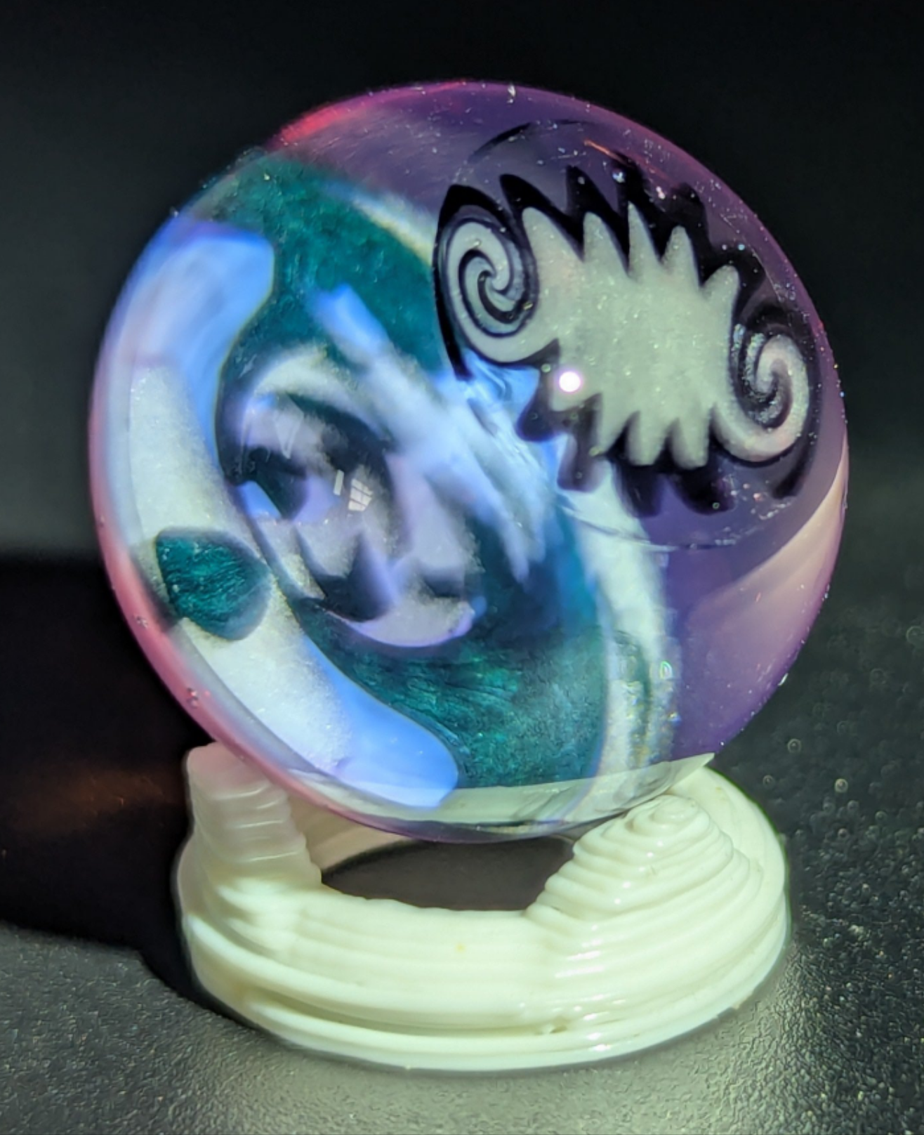 UV linework wigwag marble