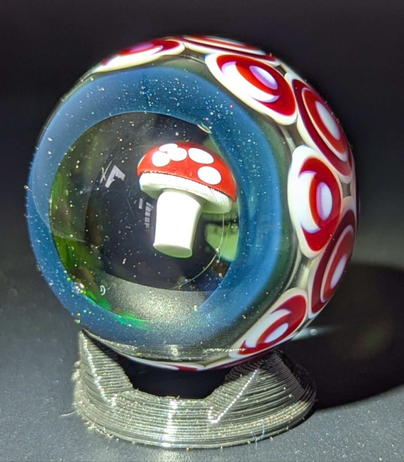 AKM UV Double skull Collab marble
