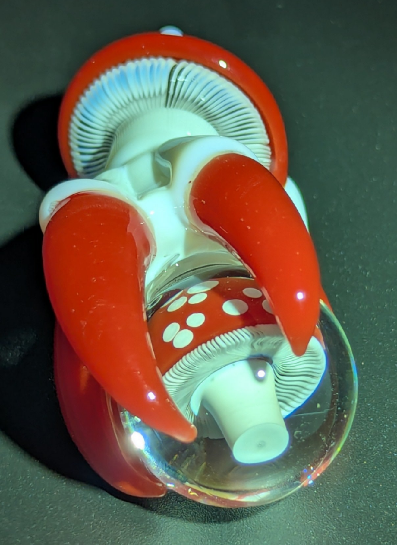 Mike Luna mushie dragon claw Collab pendant