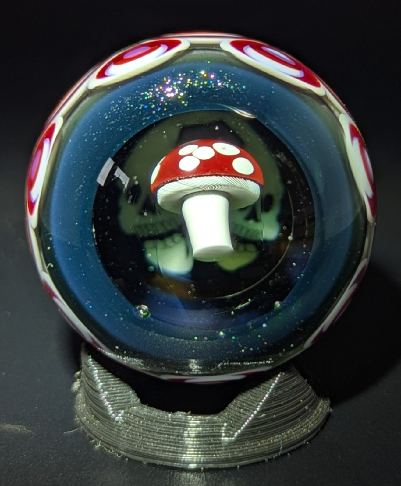 AKM UV Double skull Collab marble