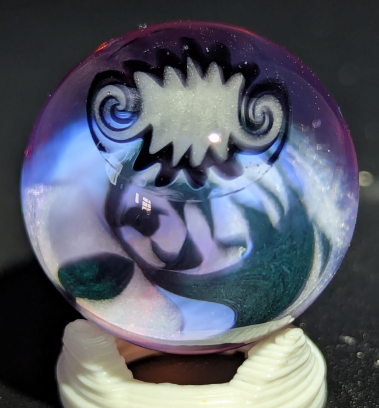 UV linework wigwag marble
