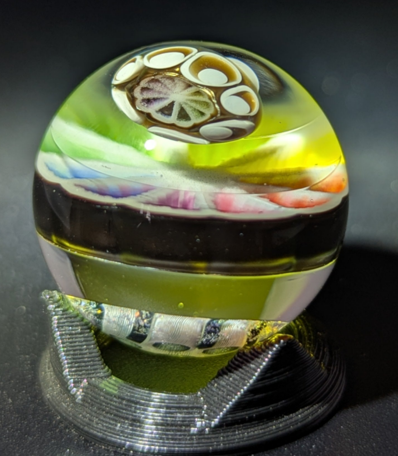 Sam Lyons electrum rainbow mushroom marble collab