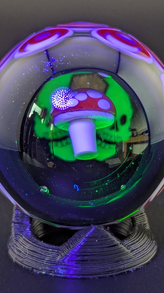 AKM UV Double skull Collab marble