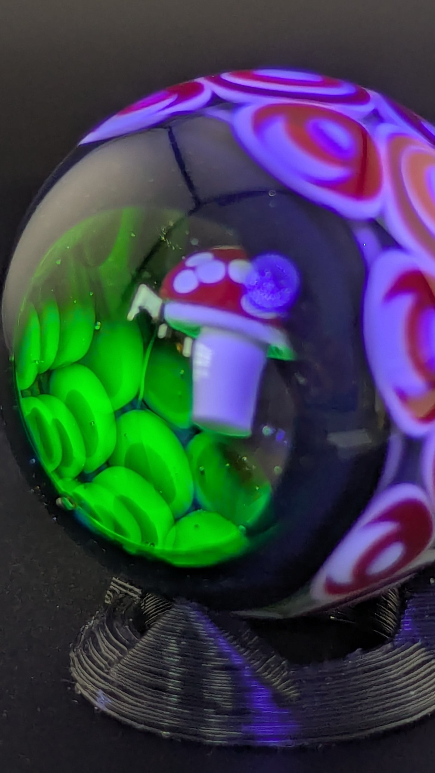 AKM UV Double skull Collab marble