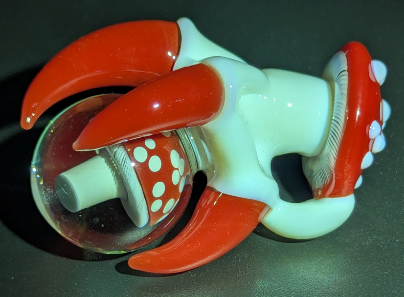 Mike Luna mushie dragon claw Collab pendant
