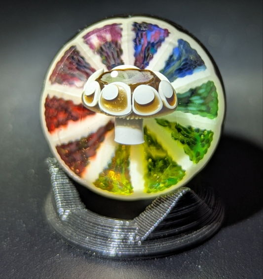 Sam Lyons electrum rainbow mushroom marble collab