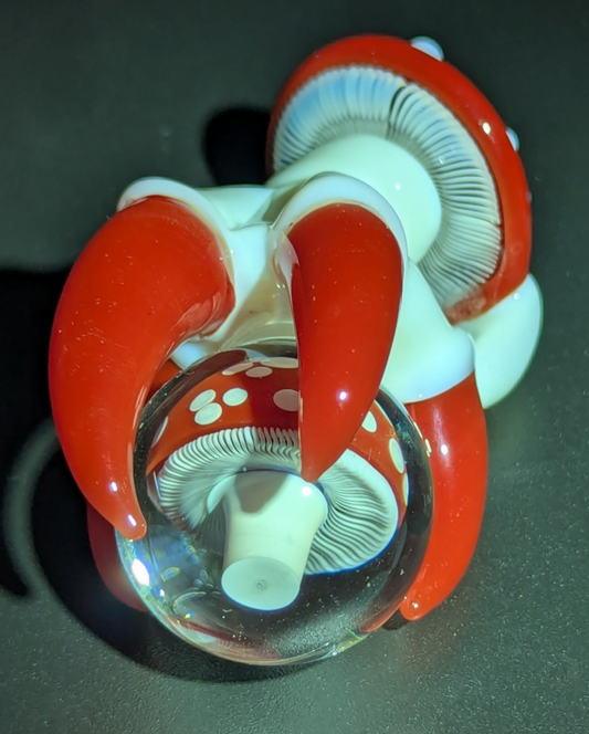 Mike Luna mushie dragon claw Collab pendant