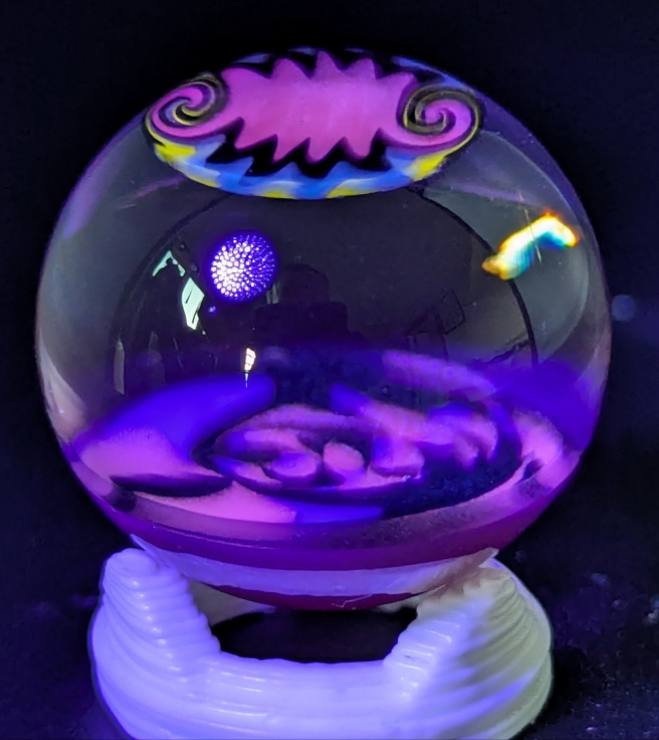 UV linework wigwag marble
